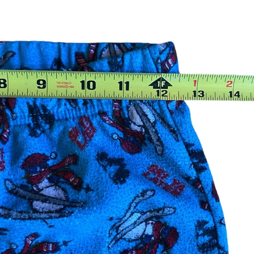 Kids Ski Long Pajama Set with Flannel Pants sz L(12/14)